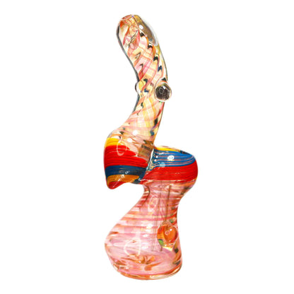 8 in - Rasta Classic Twisted Glass Bubbler