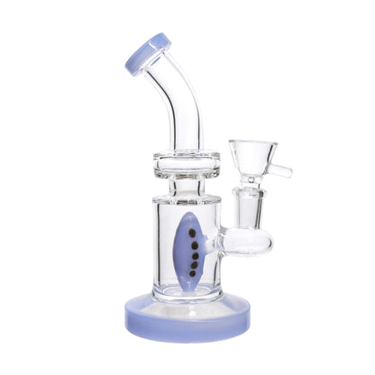 7 in - Oval Perc Slime Colors Mini Bong