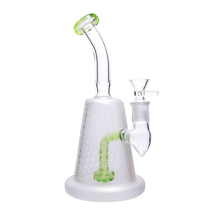 9 in - Frozen Color Perc Glass Bong