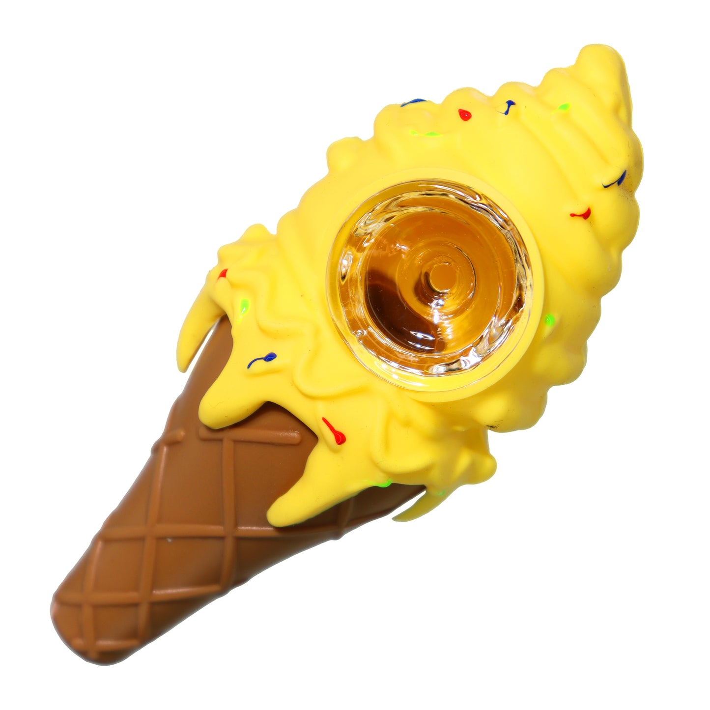 4 in - Ice Cream Baby Silicone Hand Pipe