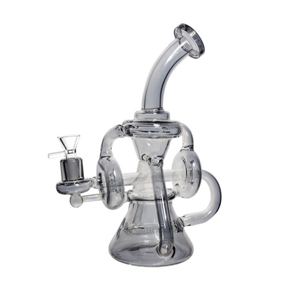 11 in - Iridescent/Metallic Shine Glass Recycler