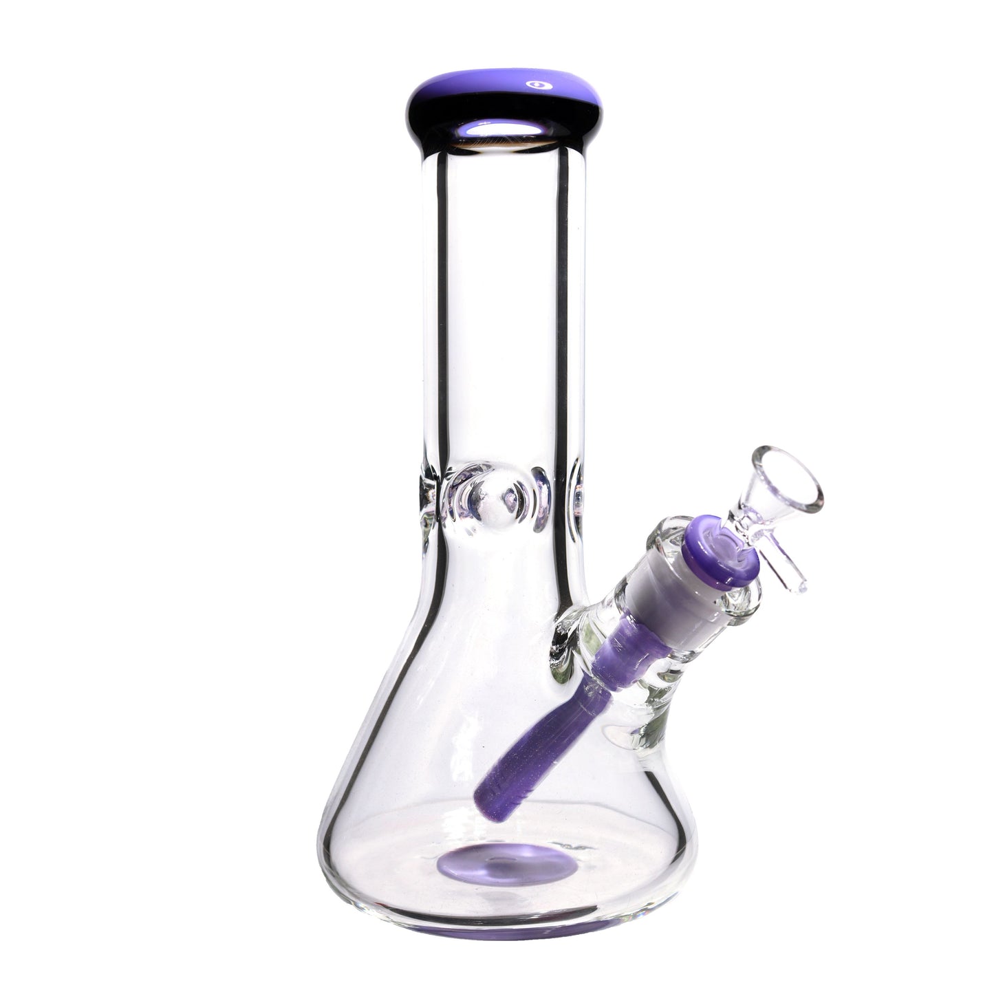 10 in - Clear Glass One-Tone Beaker Bong 9 mm