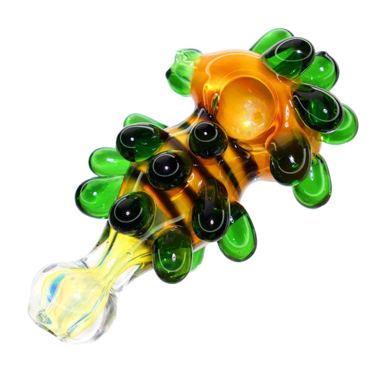 5 in - Fancy Worm Twisted Hand Pipe Spoon Glass