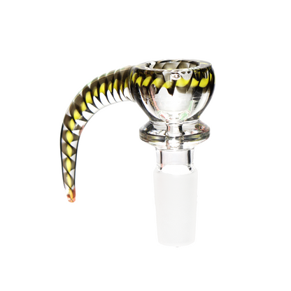 14 mm - Plaited Border Fancy Horn Glass Bowl