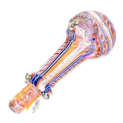 5 in - Stylish Multicolor Fancy Handle Spoon Hand Pipe