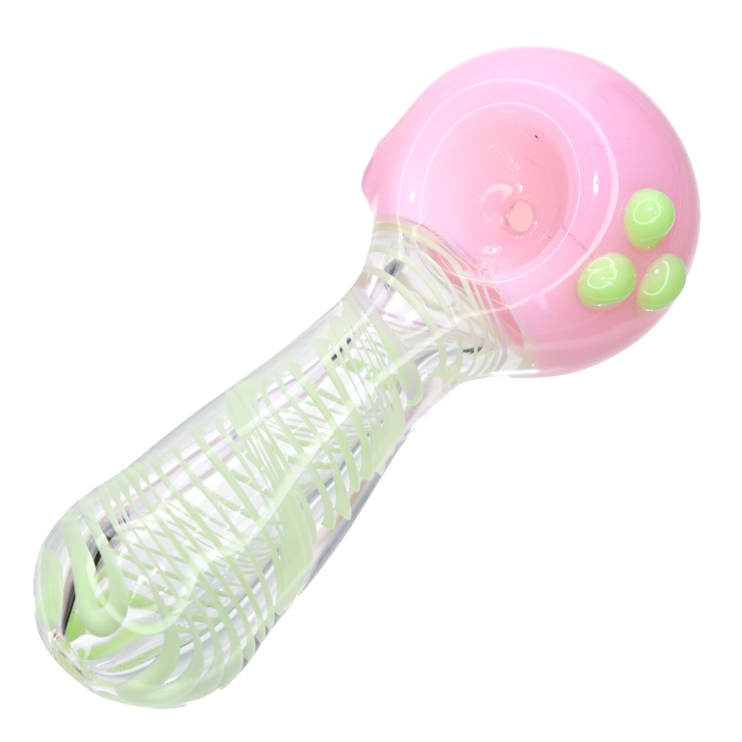 4 in - Cute Streaky Slime ColorSpoon Hand Pipe