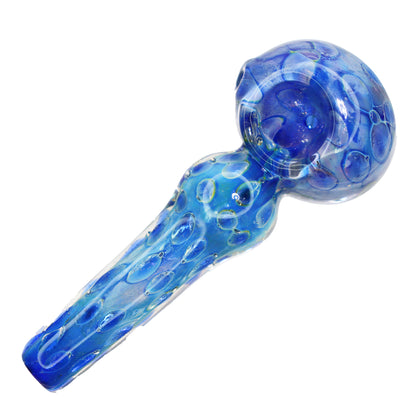 5 in - Slim Fancy Blue/Green Hand Pipe Spoon