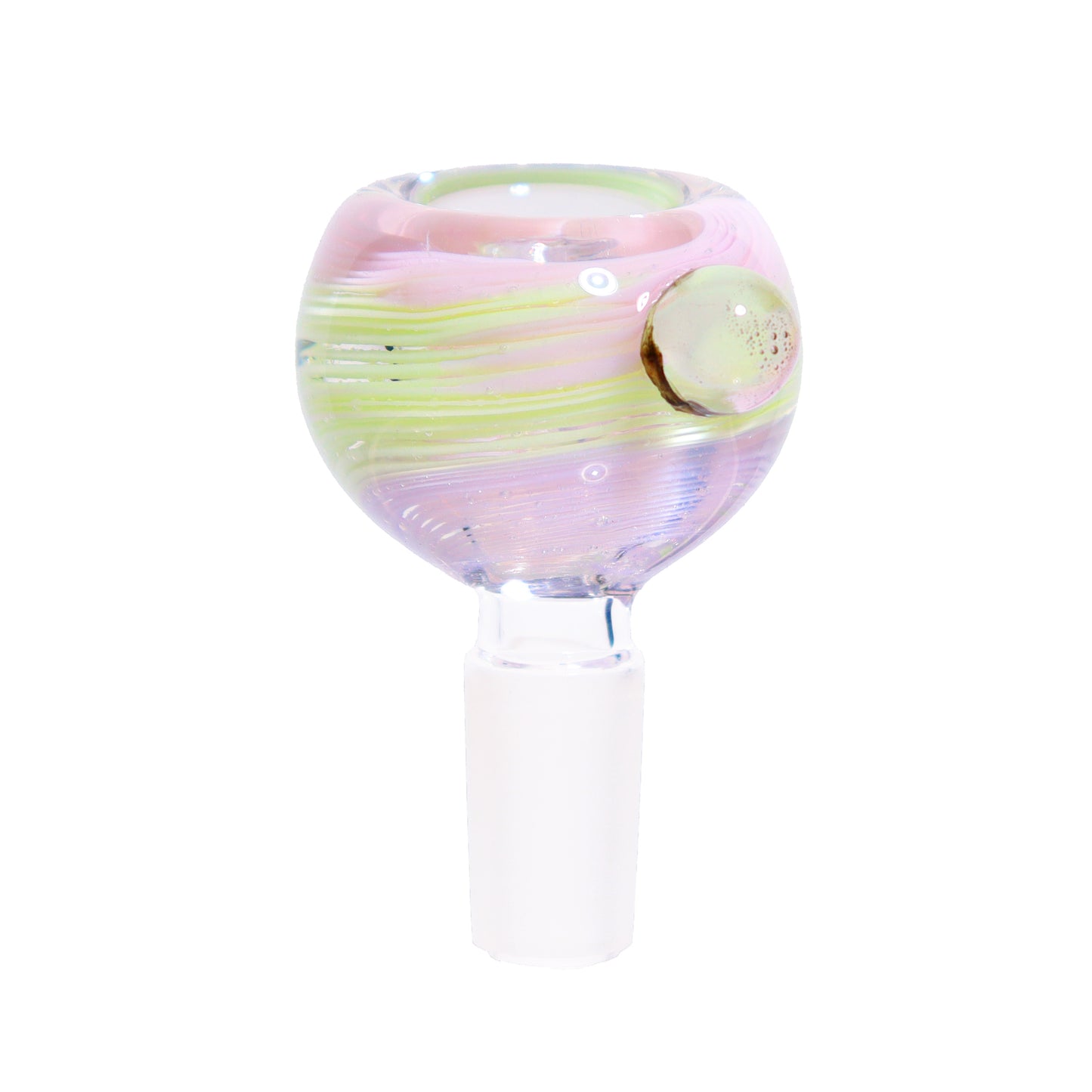 14 mm - Pinky Implosion Multicolor Glass Bowl