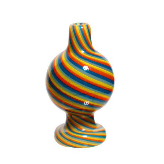 Twister Multicolor Glass Curvy Carb Cap