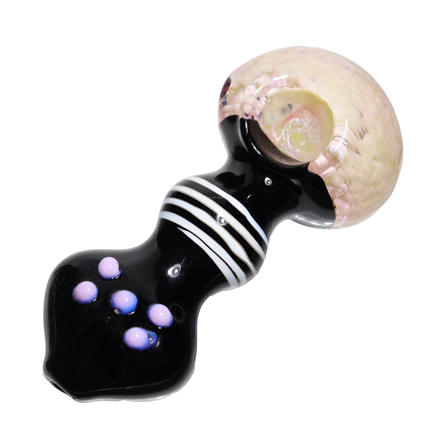 5 in - Stylish Black Colored Head Spoon Hand Pipe