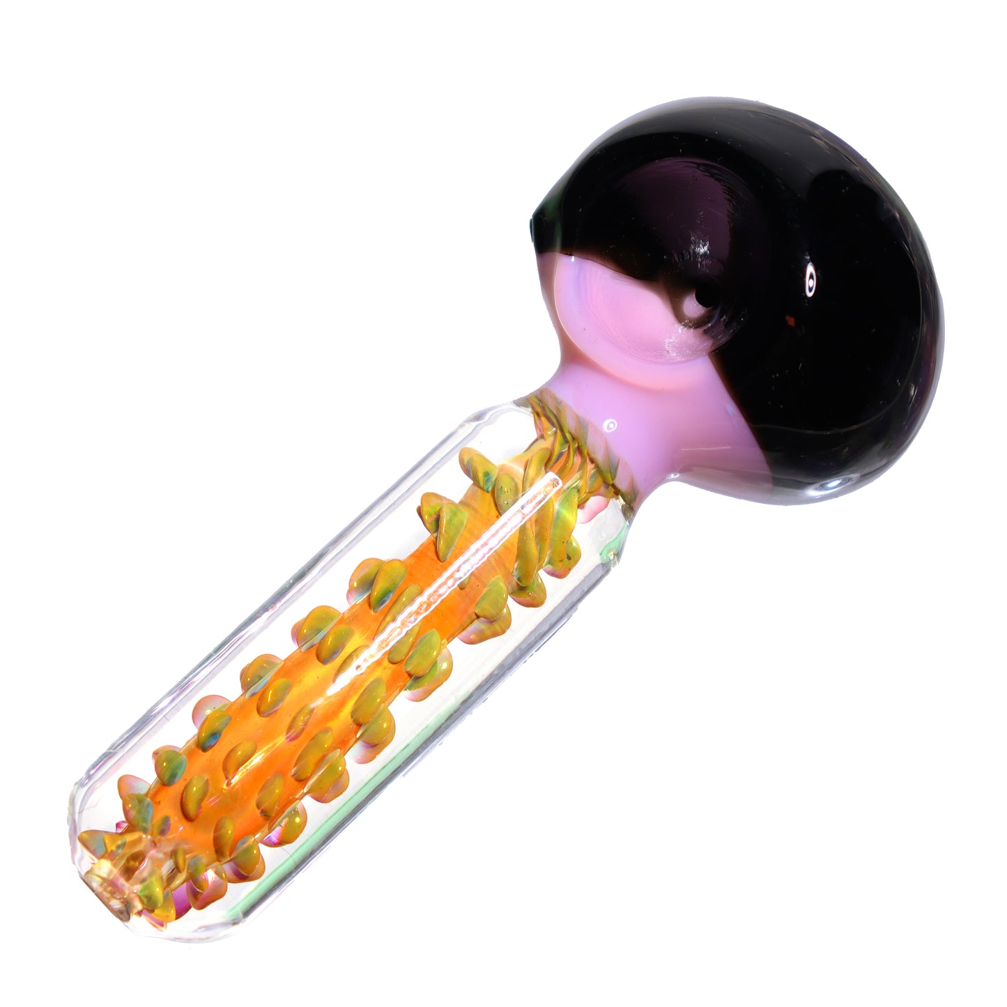 5 in - Super Exotic Handle Multicolor Head Hand Pipe Spoon