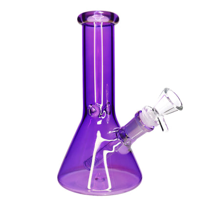 8 in - UV Multicolor Glass Beaker Bong