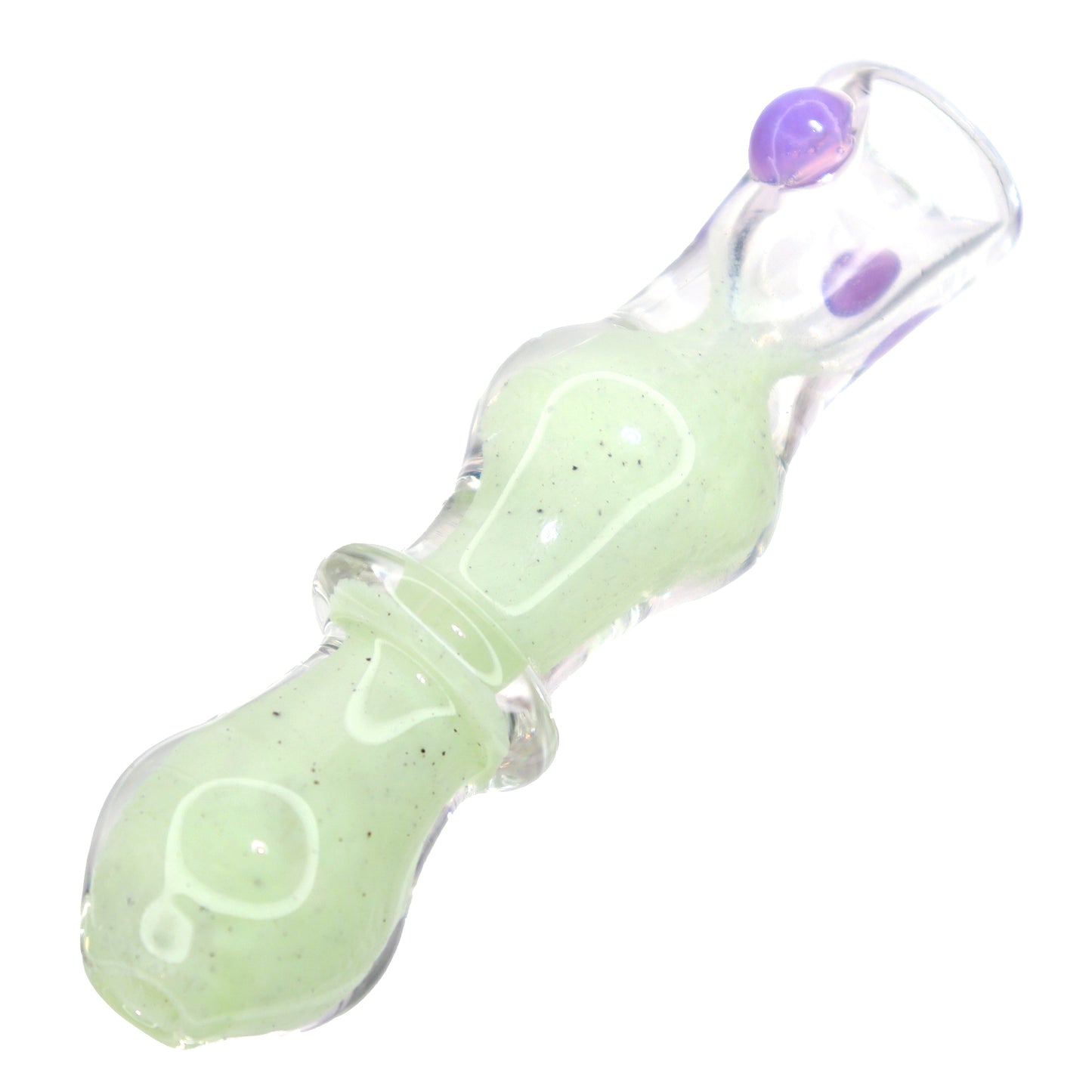 Slime Color Curvy Balls Glass Chillum