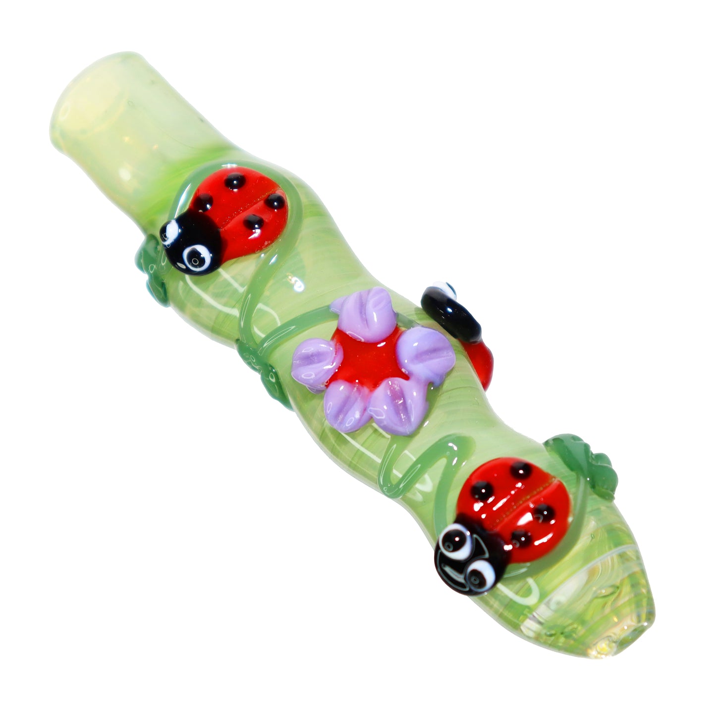 Lady Bug Glass Chillum