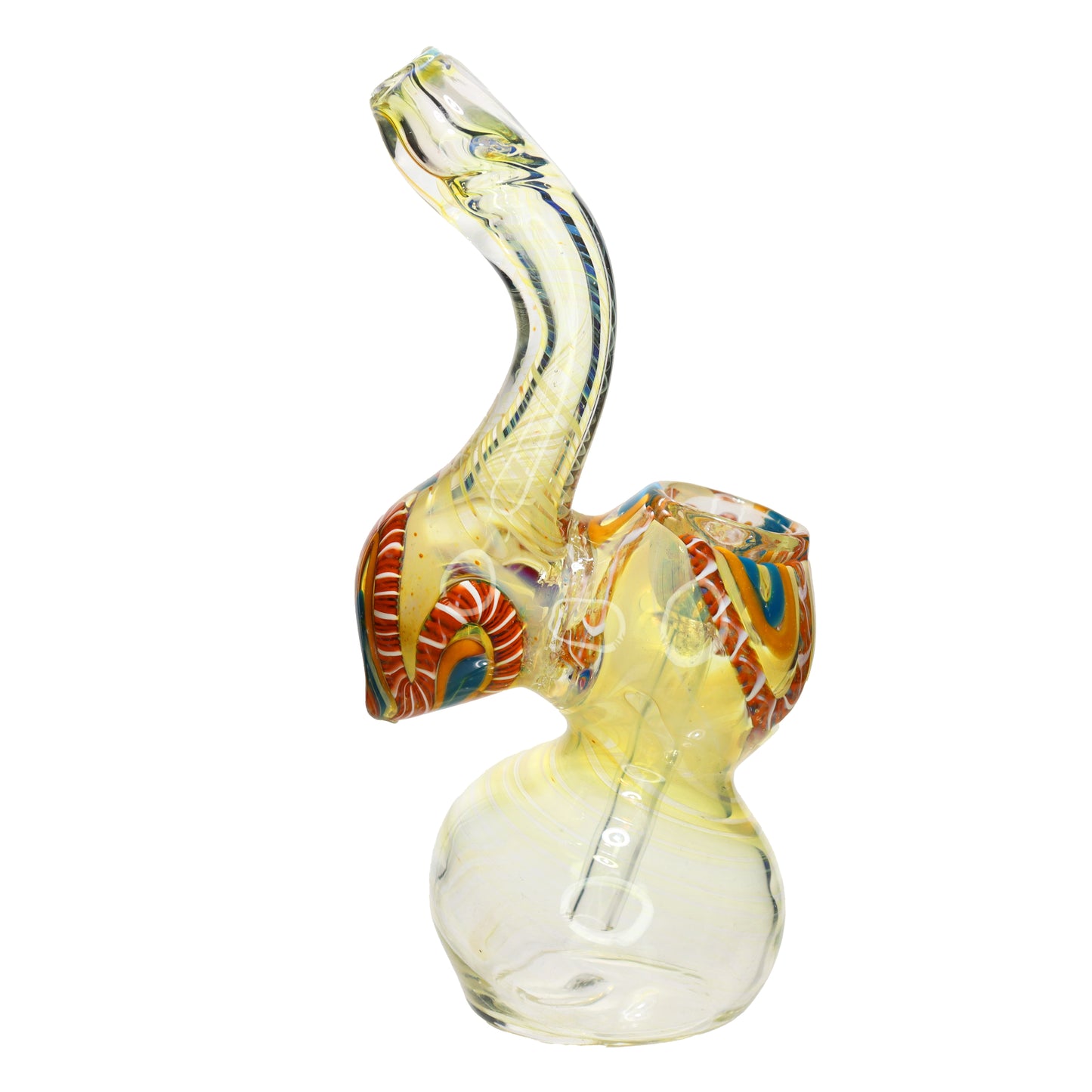 5 in - Twisted Fumed Glass Bubbler Mini