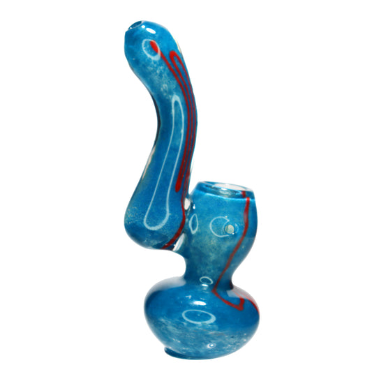 4 in - Mini Glass Bubbler Multicolor Rasta