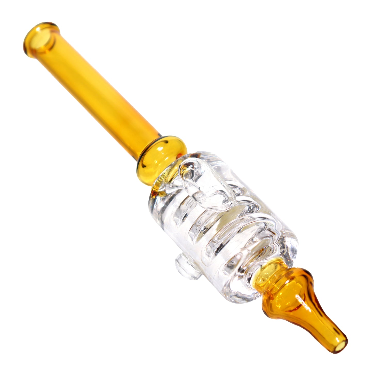 Clear Glycerin Multicolor Glass Nectar Collector