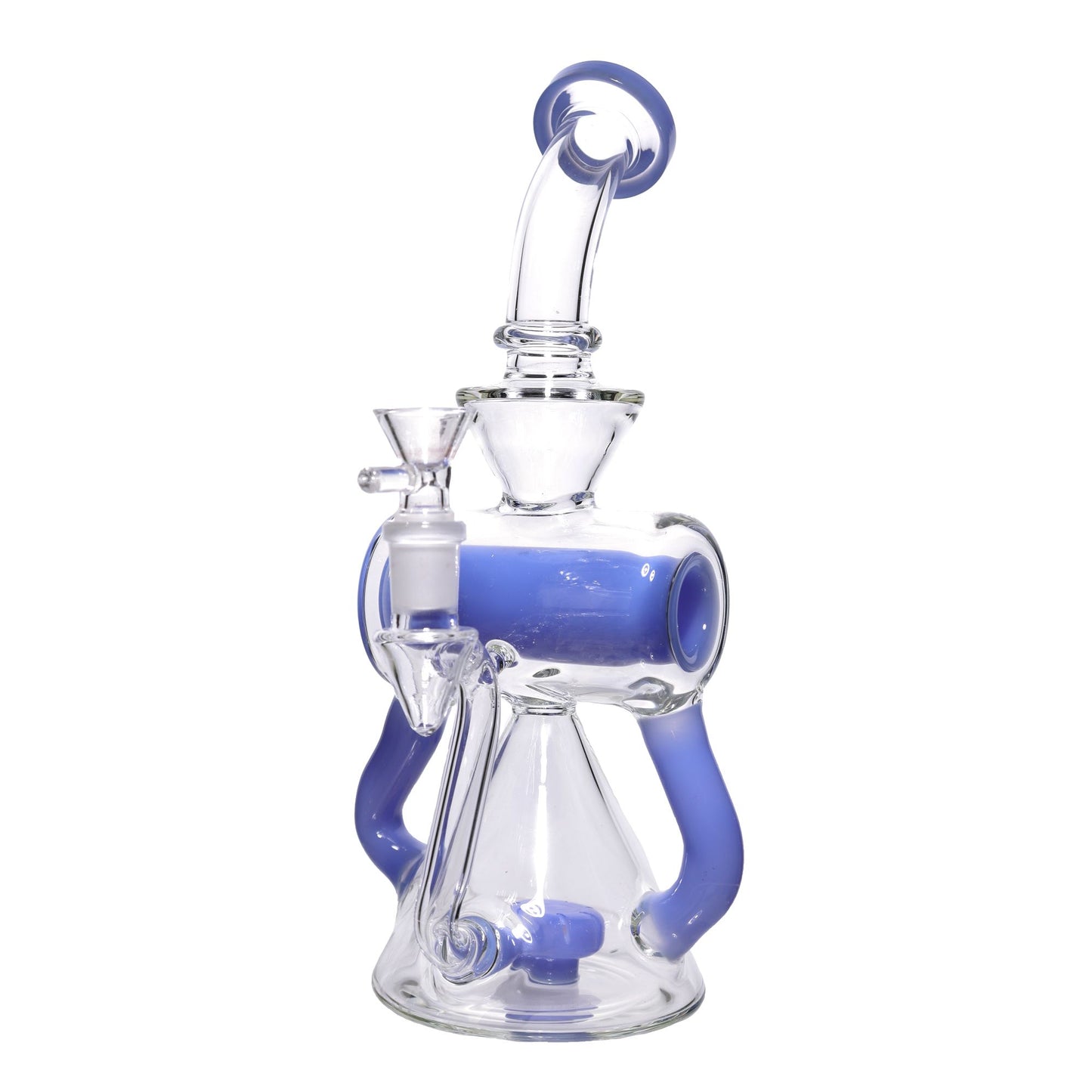 10 in - Inline Slime Colors Glass Recycler