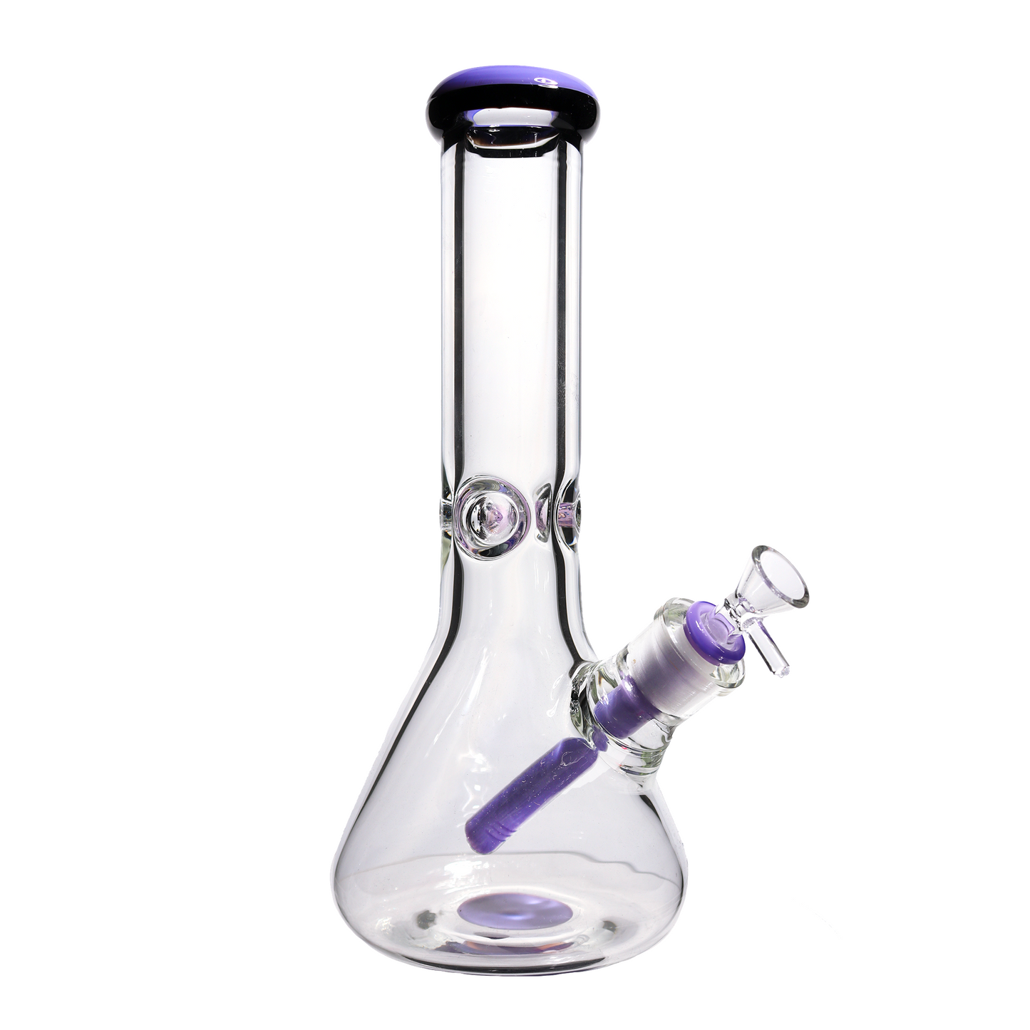 12 in - Clear Two-Tone Thick Beaker Bong 9 mm