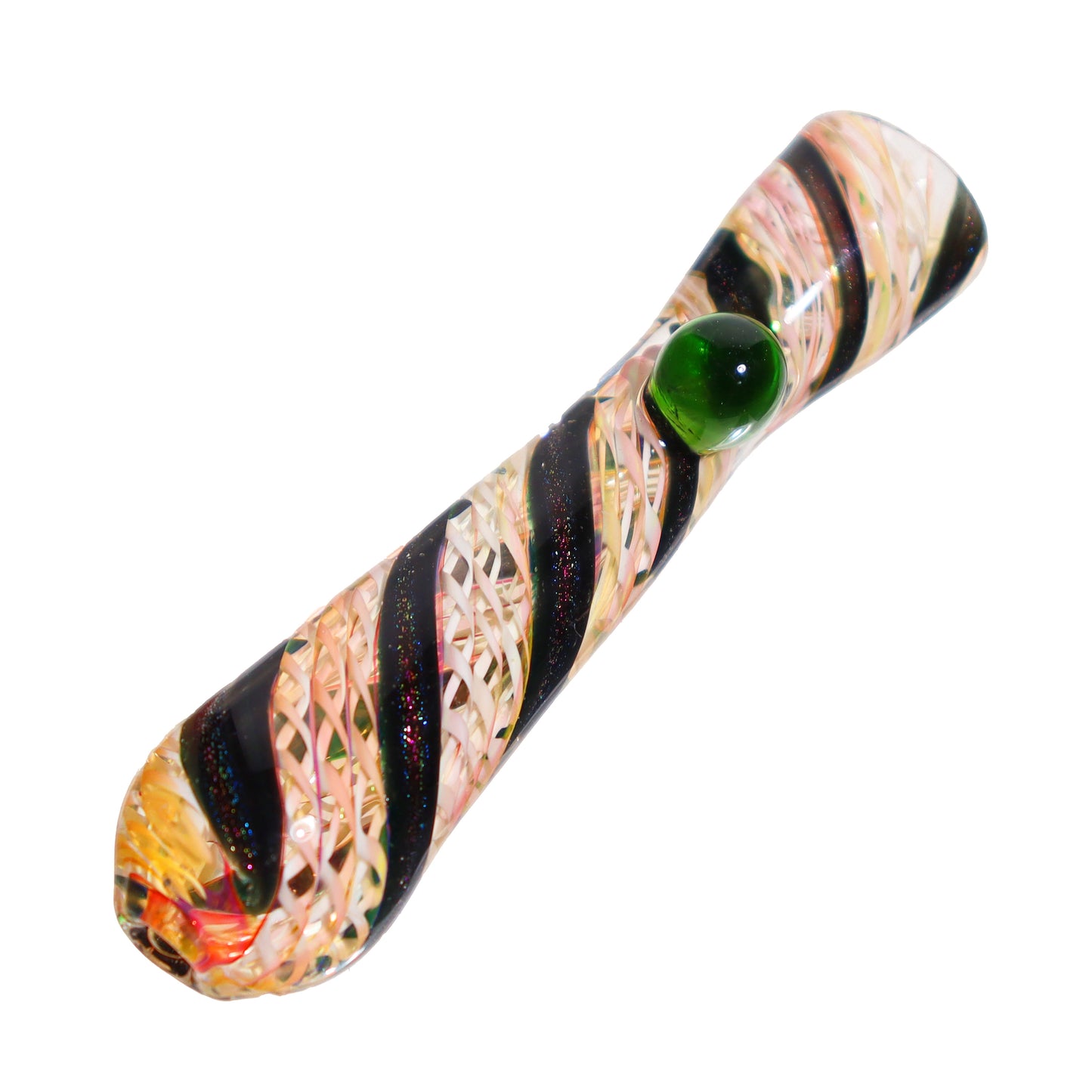 Twisted Pink Glass Chillum