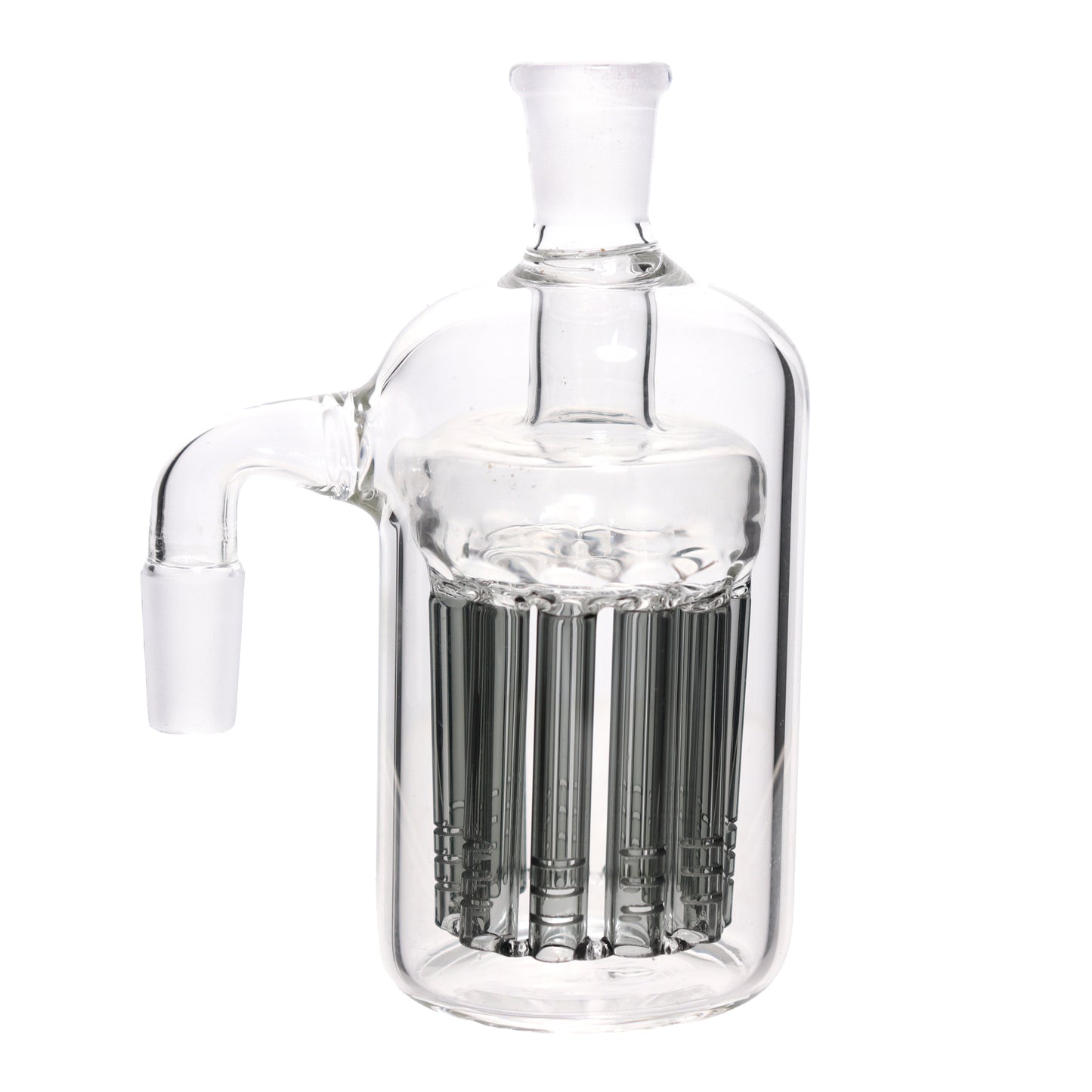 5 in - 11 Chamber Multicolor 90 Degrees Ash Catcher Bong