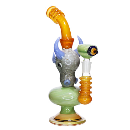 12 in - Parrot Monster Glass Bubbler