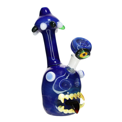 10 in - Head Monster Crazy Glass Bubbler