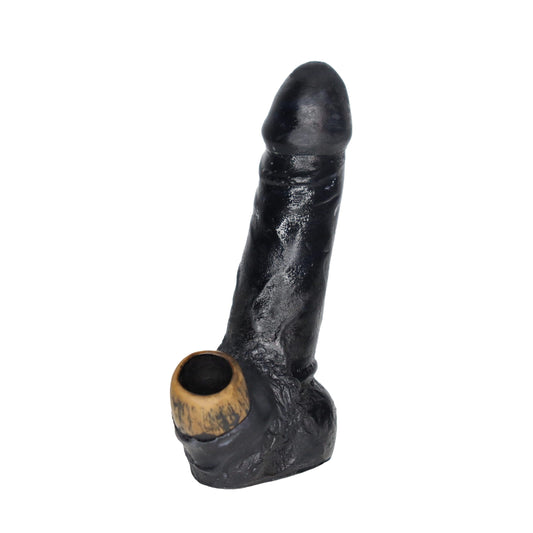 4 in - Black Dick Handmade Bong