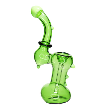 6 in - Multicolor Mini Glass Bubbler Dots