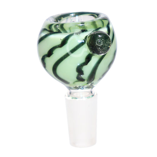 14 mm - Curvy Glass Bowl Striped