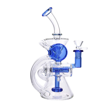 10 in - Super Fancy 5 Valves Multicolor Recycler