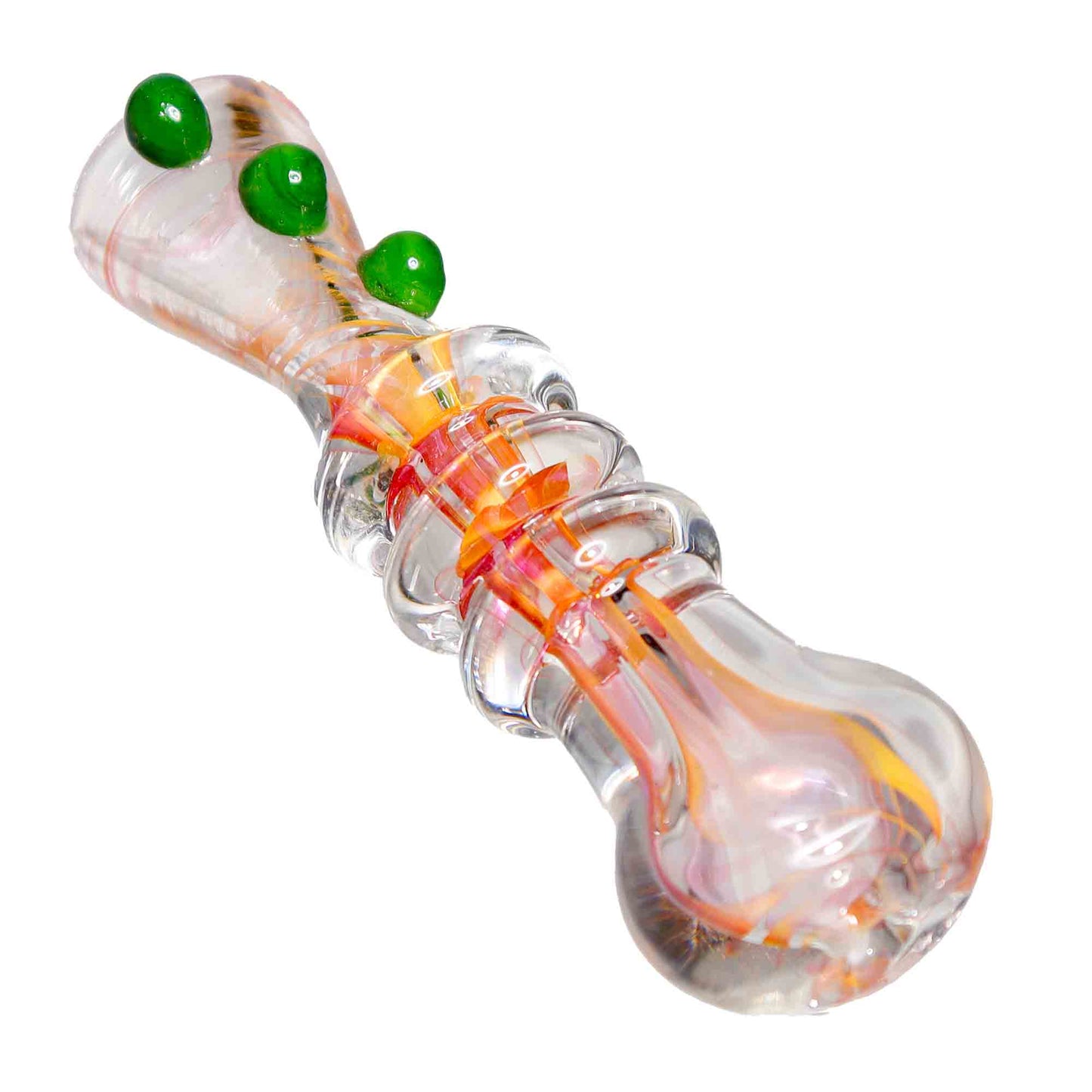 Pink Implosion Glass Chillum