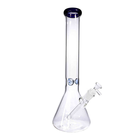 16 in - Clear Glass One-Tone Beaker Bong 5 mm