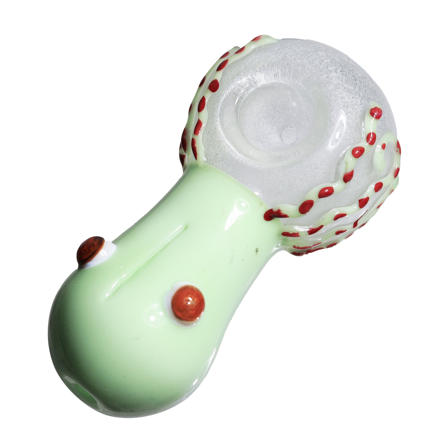 5 in - Monster Multicolor Glow in Dark Spoon Hand Pipe