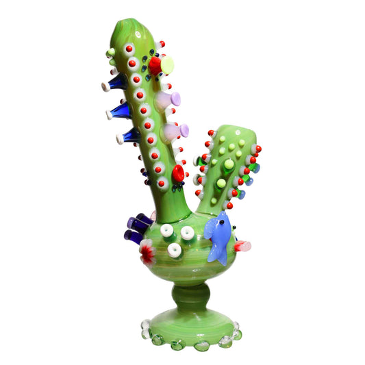 12 in - Super Fancy Glass Cactus Bubbler