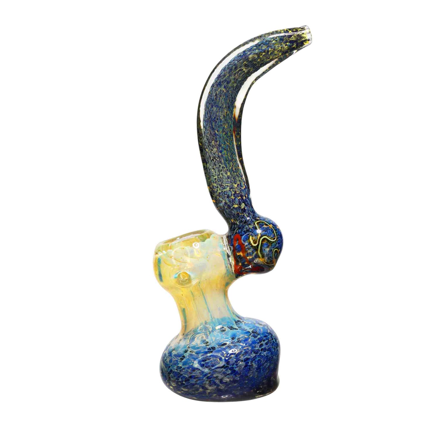 8 in - Dichroic Confetti Body Glass Bubbler