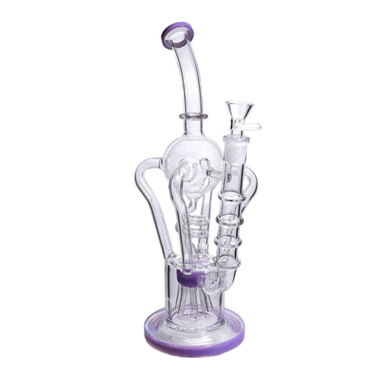 13 in - Curvy Luxury Clear Glass Recycler