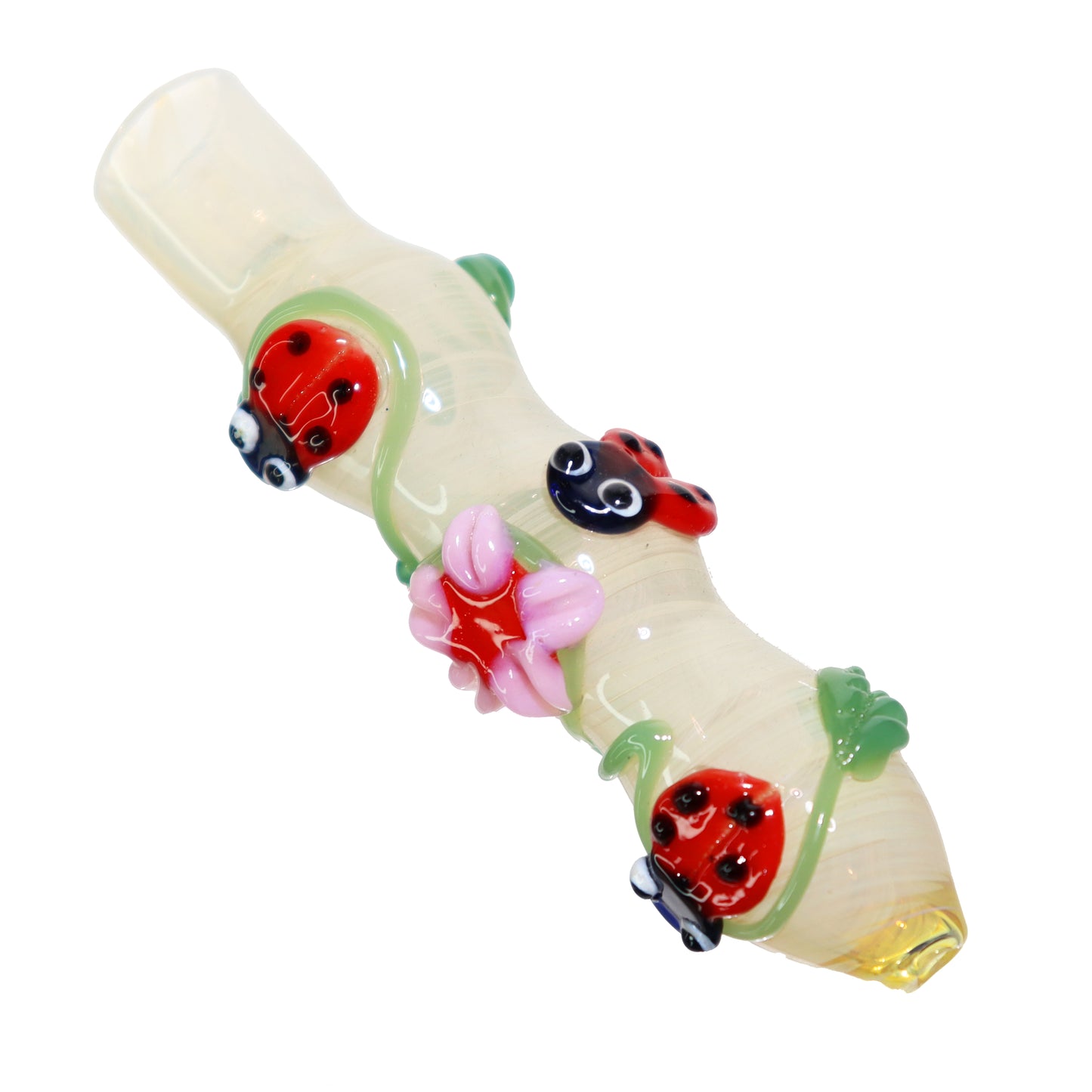 Lady Bug Glass Chillum