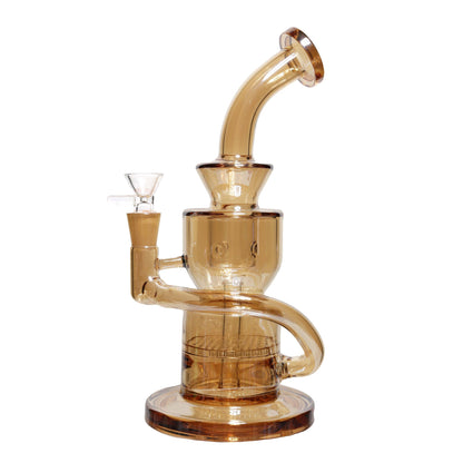 10 in - Honeycomb Metal Shine Glass Recycler