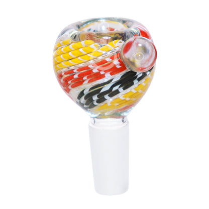 14 mm - Streaky Tails Multicolor Glass Bowl