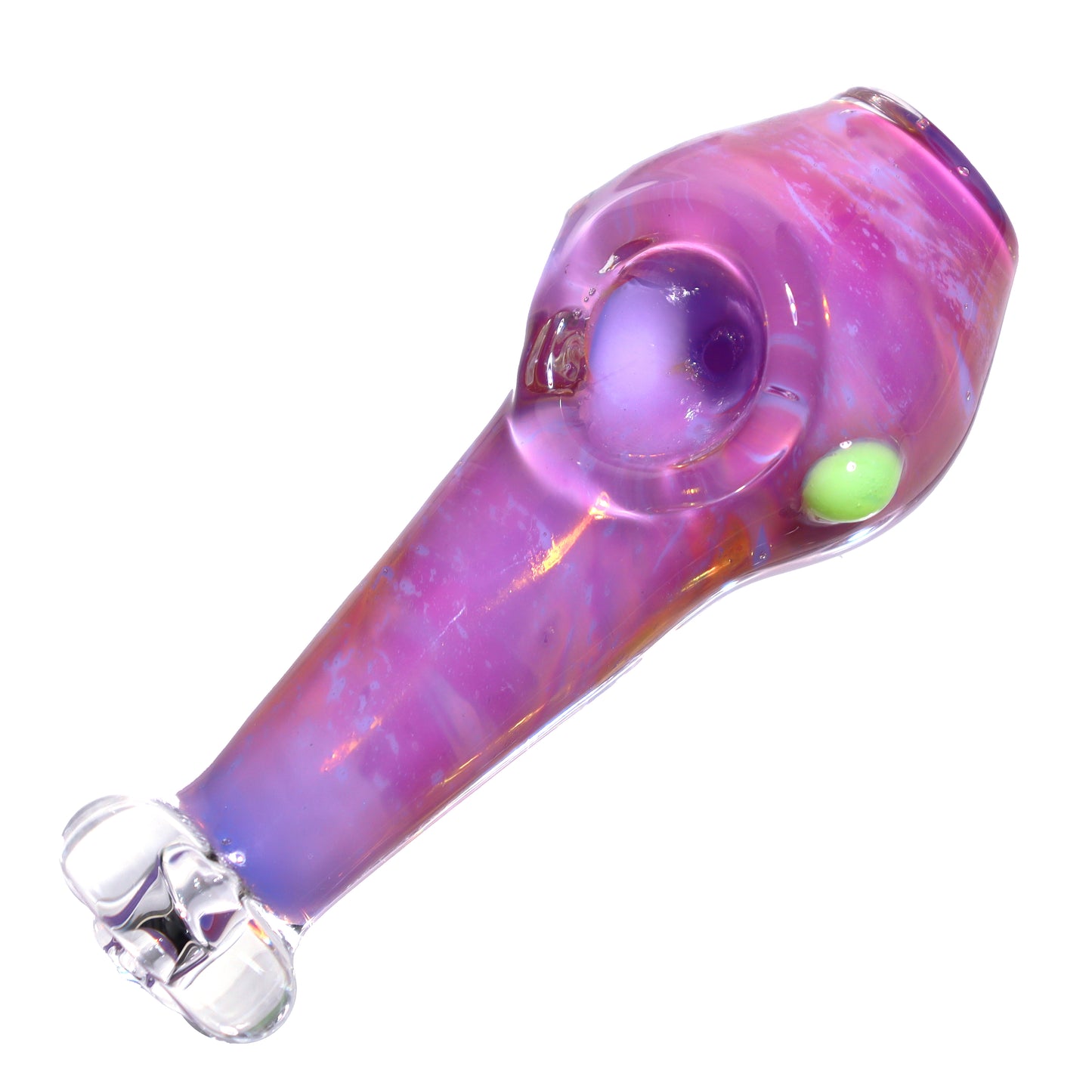 5 in - Fancy Squarely Multicolor Hand Pipe Spoon