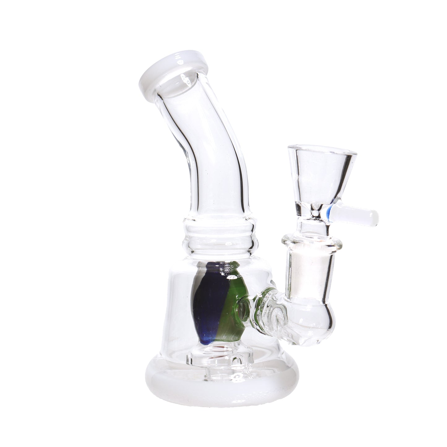 5 in - Mini Glass Clear Bong Perc