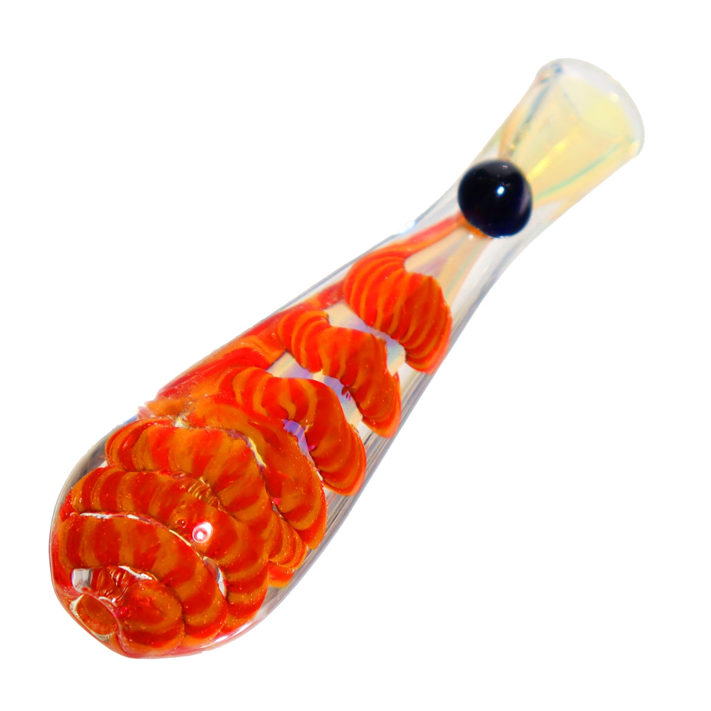 Streaky Tail Implosion Glass Chillum