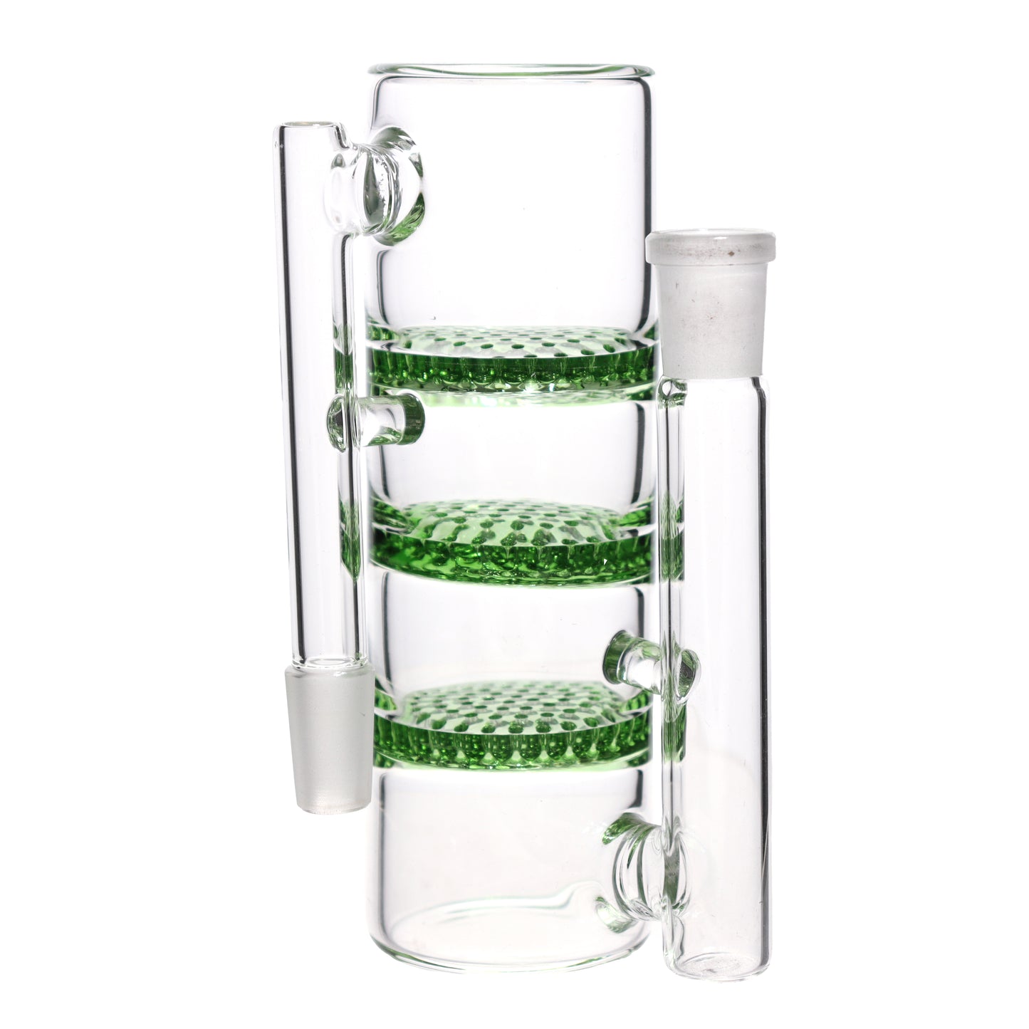 6 in - 3 Honeycomb Multicolor Ash Catcher Bong 14 mm