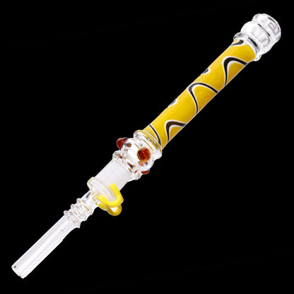 Twisted Multicolor Injection Glass Nectar Collector