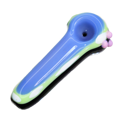 4 in - Fancy Multicolor Lightweight Mini Hand Pipe Spoon