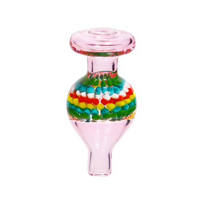 Rasta Streaky Multicolor Glass Fancy Carb Cap