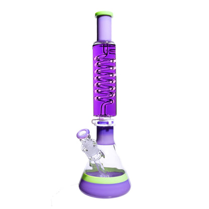 18 in - Slime Colos Fancy Glycerin Glass Beaker Bong