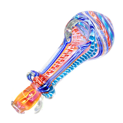 5 in - Stylish Multicolor Fancy Handle Spoon Hand Pipe