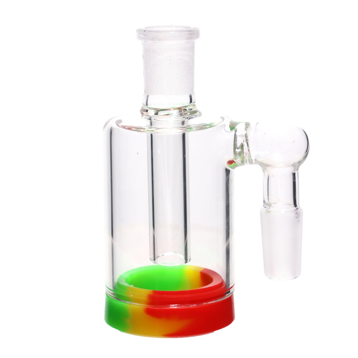 4 in - Reclaim Male 90 Degree Multicolor Ash Catcher Silicone Bong 14 mm